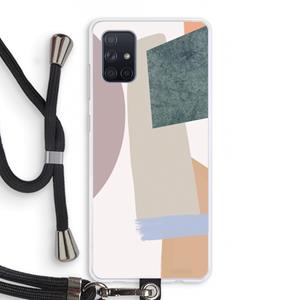 CaseCompany Lindo: Samsung Galaxy A71 Transparant Hoesje met koord
