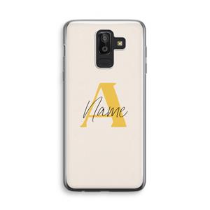 CaseCompany Amber Script: Samsung Galaxy J8 (2018) Transparant Hoesje
