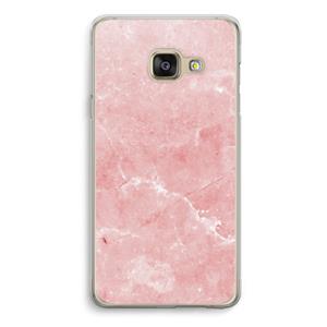 CaseCompany Roze marmer: Samsung A3 (2017) Transparant Hoesje