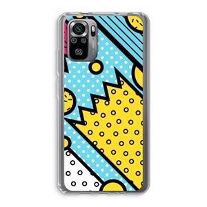 CaseCompany Pop Art #1: Xiaomi Redmi Note 10S Transparant Hoesje