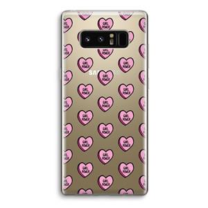 CaseCompany GIRL POWER: Samsung Galaxy Note 8 Transparant Hoesje