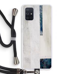CaseCompany Meet you there: Samsung Galaxy A71 Transparant Hoesje met koord