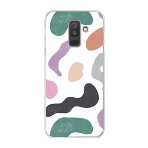 CaseCompany Memphis Shapes: Samsung Galaxy A6 Plus (2018) Transparant Hoesje