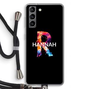 CaseCompany Abstract Spectrum: Samsung Galaxy S21 Transparant Hoesje met koord
