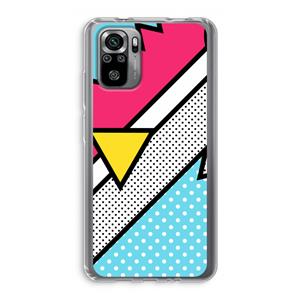 CaseCompany Pop Art #3: Xiaomi Redmi Note 10S Transparant Hoesje