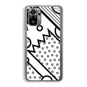 CaseCompany Pop Art #4: Xiaomi Redmi Note 10S Transparant Hoesje