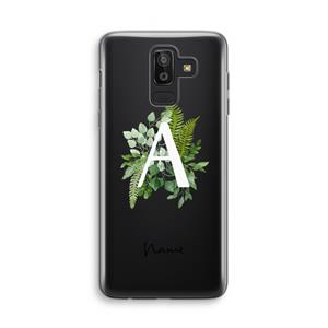 CaseCompany Green Brush: Samsung Galaxy J8 (2018) Transparant Hoesje