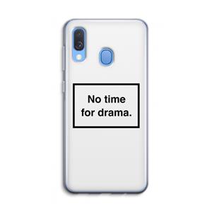 CaseCompany No drama: Samsung Galaxy A40 Transparant Hoesje