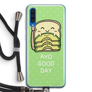 CaseCompany Avo Good Day: Samsung Galaxy A50 Transparant Hoesje met koord