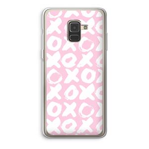 CaseCompany XOXO: Samsung Galaxy A8 (2018) Transparant Hoesje