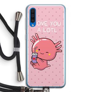 CaseCompany Love You A Lotl: Samsung Galaxy A50 Transparant Hoesje met koord