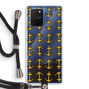 CaseCompany Musketon Anchor: Samsung Galaxy Note 10 Lite Transparant Hoesje met koord