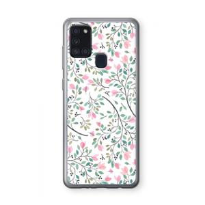 CaseCompany Sierlijke bloemen: Samsung Galaxy A21s Transparant Hoesje