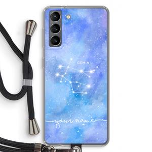 CaseCompany Sterrenbeeld - Licht: Samsung Galaxy S21 Transparant Hoesje met koord