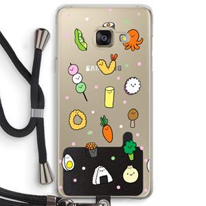 CaseCompany Happy bento friends: Samsung Galaxy A3 (2016) Transparant Hoesje met koord