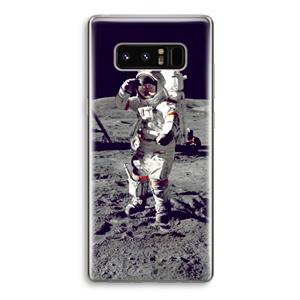 CaseCompany Spaceman: Samsung Galaxy Note 8 Transparant Hoesje