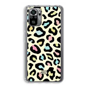 CaseCompany Leopard pattern: Xiaomi Redmi Note 10S Transparant Hoesje
