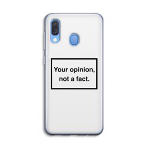 CaseCompany Your opinion: Samsung Galaxy A40 Transparant Hoesje