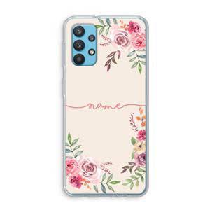 CaseCompany Rozen: Samsung Galaxy A32 4G Transparant Hoesje