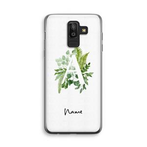 CaseCompany Green Brush: Samsung Galaxy J8 (2018) Transparant Hoesje