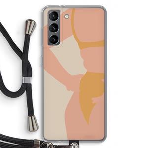 CaseCompany Bikini body: Samsung Galaxy S21 Transparant Hoesje met koord