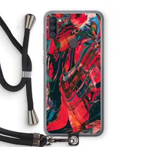 CaseCompany Endless Descent: Samsung Galaxy A11 Transparant Hoesje met koord