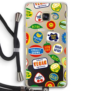 CaseCompany Fruitsticker: Samsung Galaxy A3 (2016) Transparant Hoesje met koord