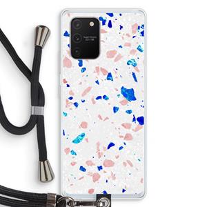CaseCompany Terrazzo N°6: Samsung Galaxy S10 Lite Transparant Hoesje met koord