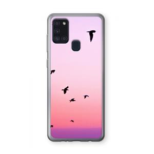 CaseCompany Fly away: Samsung Galaxy A21s Transparant Hoesje