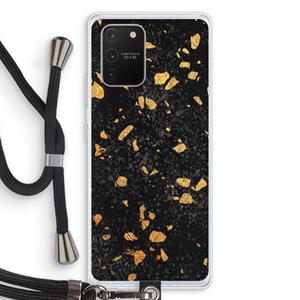 CaseCompany Terrazzo N°7: Samsung Galaxy S10 Lite Transparant Hoesje met koord