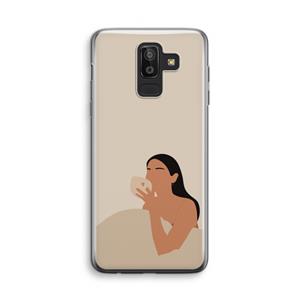 CaseCompany Fresh coffee: Samsung Galaxy J8 (2018) Transparant Hoesje
