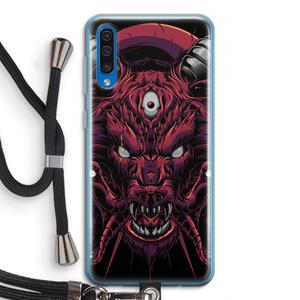 CaseCompany Hell Hound and Serpents: Samsung Galaxy A50 Transparant Hoesje met koord