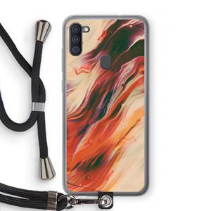 CaseCompany Forgotten Lands: Samsung Galaxy A11 Transparant Hoesje met koord