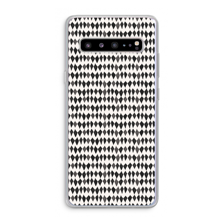 CaseCompany Crazy shapes: Samsung Galaxy S10 5G Transparant Hoesje