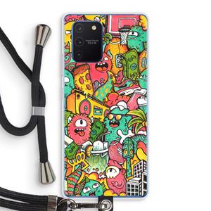 CaseCompany Vexx City: Samsung Galaxy Note 10 Lite Transparant Hoesje met koord