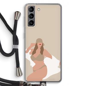 CaseCompany One of a kind: Samsung Galaxy S21 Transparant Hoesje met koord