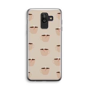 CaseCompany Morning coffee: Samsung Galaxy J8 (2018) Transparant Hoesje
