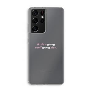 CaseCompany uzelf graag zien: Samsung Galaxy S21 Ultra Transparant Hoesje