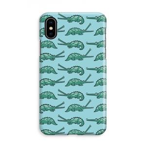 CaseCompany Kroko: iPhone X Volledig Geprint Hoesje