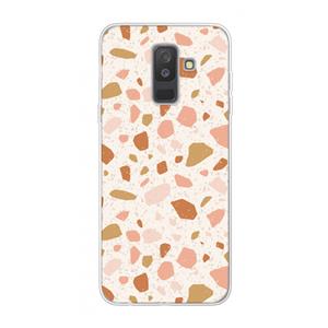 CaseCompany Terrazzo N°18: Samsung Galaxy A6 Plus (2018) Transparant Hoesje