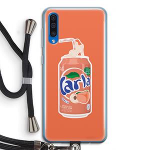 CaseCompany S(peach)less: Samsung Galaxy A50 Transparant Hoesje met koord