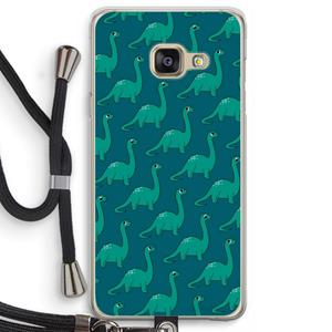CaseCompany Diplodocus: Samsung Galaxy A3 (2016) Transparant Hoesje met koord