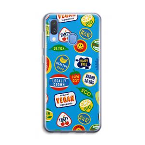 CaseCompany Fruitsticker: Samsung Galaxy A40 Transparant Hoesje