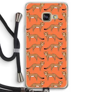CaseCompany Cheetah: Samsung Galaxy A3 (2016) Transparant Hoesje met koord