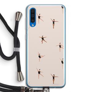 CaseCompany Dancing #1: Samsung Galaxy A50 Transparant Hoesje met koord