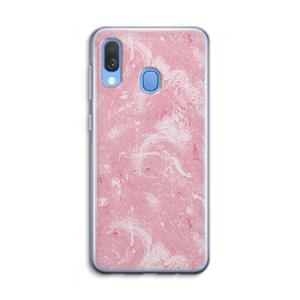 CaseCompany Abstract Painting Pink: Samsung Galaxy A40 Transparant Hoesje
