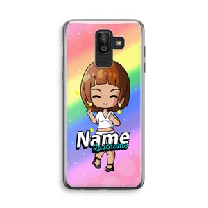 CaseCompany Chibi Maker vrouw: Samsung Galaxy J8 (2018) Transparant Hoesje