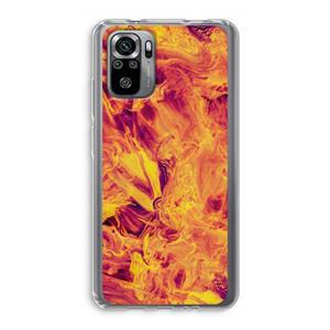 CaseCompany Eternal Fire: Xiaomi Redmi Note 10S Transparant Hoesje
