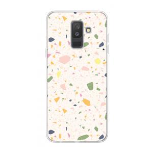 CaseCompany Terrazzo N°21: Samsung Galaxy A6 Plus (2018) Transparant Hoesje