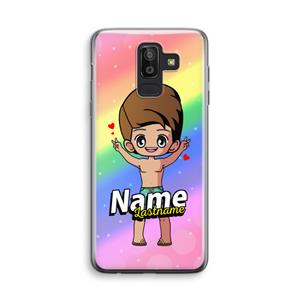 CaseCompany Chibi Maker man: Samsung Galaxy J8 (2018) Transparant Hoesje